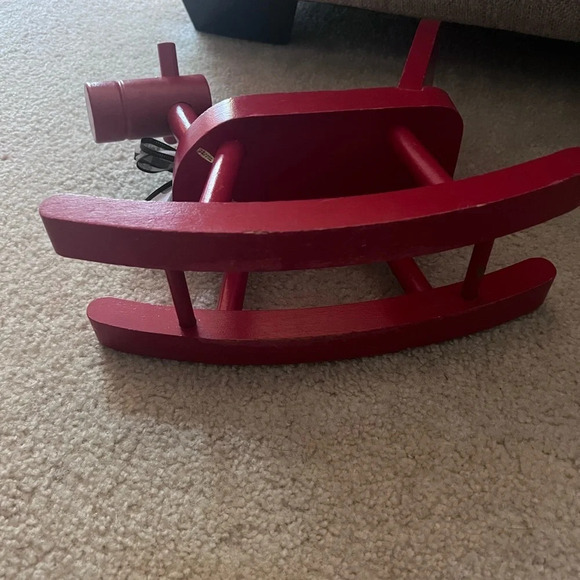 VINTAGE MONCHHICHI WOOD ROCKING HOBBY HORSE WOODEN SERIES ROCKER 1980 MATTEL - Picture 3 of 3